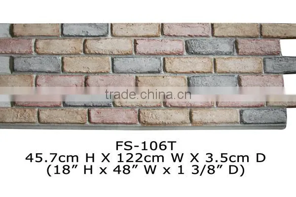 Good Price High Quality Beautiful Decorative Polyurethane Stone Panel photo-3