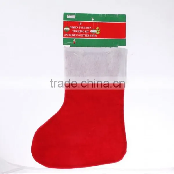 Factory Direct Sell Custom Cheap Felt Long Stockings for Promotion