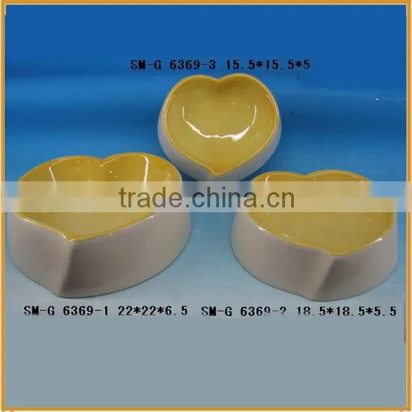Heart Shaped Ceramic Pet Bowl Dog Bowl Feeder for the Pet photo-4