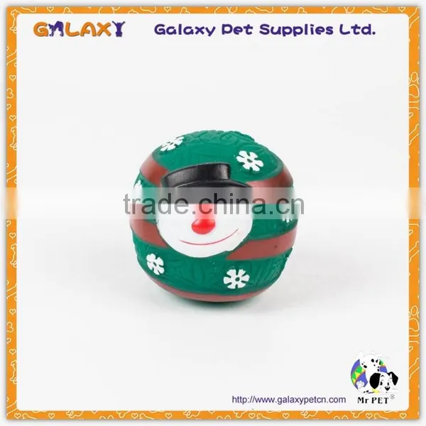 VT7014 Squeezable Christmas Snowman Shape Pet Toys With Squeakers