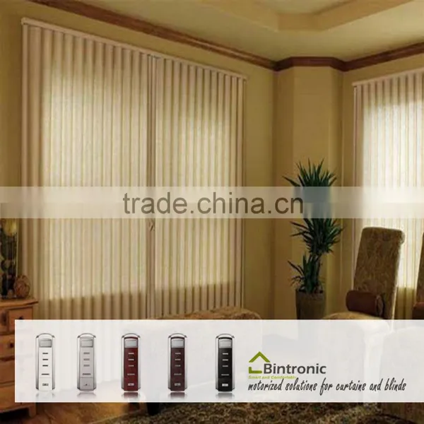 Bintronic Taiwan Curtain Rods Motorized Vertical Blinds Electric Curtain Track Classic House Curtain photo-5