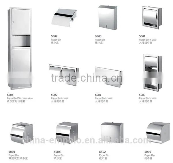 Empolo Double Vertical Wall Built In Tissue Paper Holder Made Of 304 SS, Paper Napkin Holder 5003 photo-2