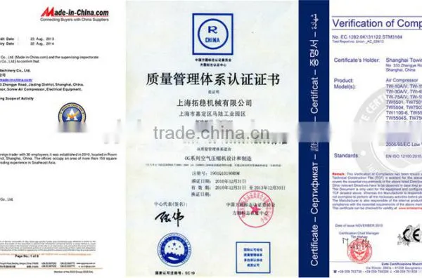 Water Lubrication Oil Free Screw Compressors Frequency TW 37S photo-5