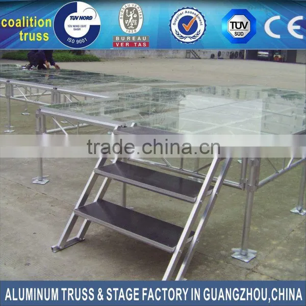 Easy Install Aluminum Wedding Stage/Glass Stage/ Acrylic Stage