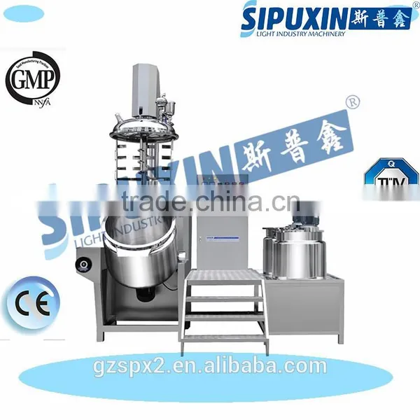 Sipuxin Stationary Homogeneous Paste Emulsifying Machine/high Pressure Homogenizer Emulsifier/cosmetic Emulsifying Machine photo-2