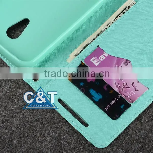 C&T Luxury Genuine pu Leather Pouch Flip Cover for Motorola Moto g2 Xt1063 photo-6