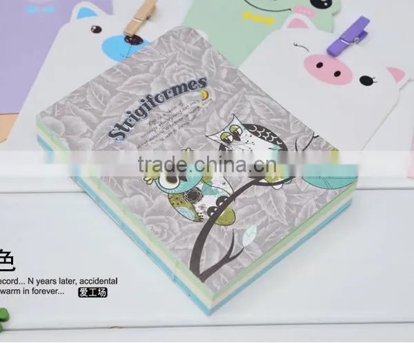 Owl Plain Notebook Drawing Book Sketching Book 128 Sheets 3 Colors Inside Papers photo-4