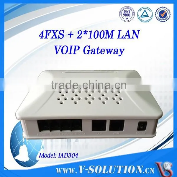 4Voice+2Data Ports Asterisk SIP VoIP Gateway work with many brands IP PBX