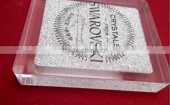 Top quality clear cube crystal cube for decoration
