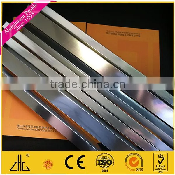 Wow!! 6463 Polished Chromed Extruded Aluminium Profiles Factory , 6063 Anodized Solar Panel Frame Aluminium Profile Manufacturer photo-4