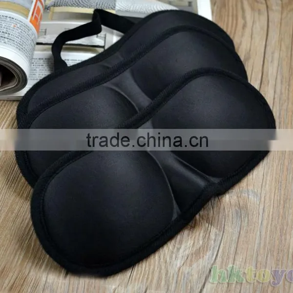 Eye Mask Black Sleeping Eyeshade Eyepatch Blindfold With Earplugs Shade Travel Sleep Aid Cover Light Guide Wholesale photo-2