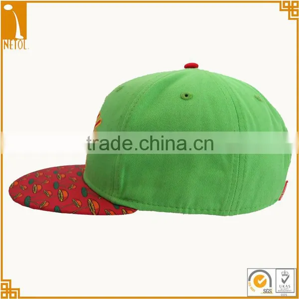 2016 New 6 Panels Flat Printed Brim Custom Snapback Baseball Caps photo-2