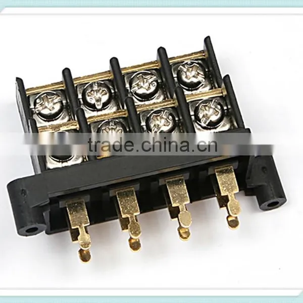 Tin Gold Silver Plated Brass Louderspeaker Terminal Block KT4 11mm/13 mm Pitch 300V 30A