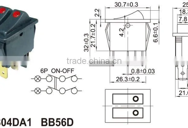 Boat Switch,rocker Switch Mini Switch On-off Switch,electronic Power Rocker Switch photo-2