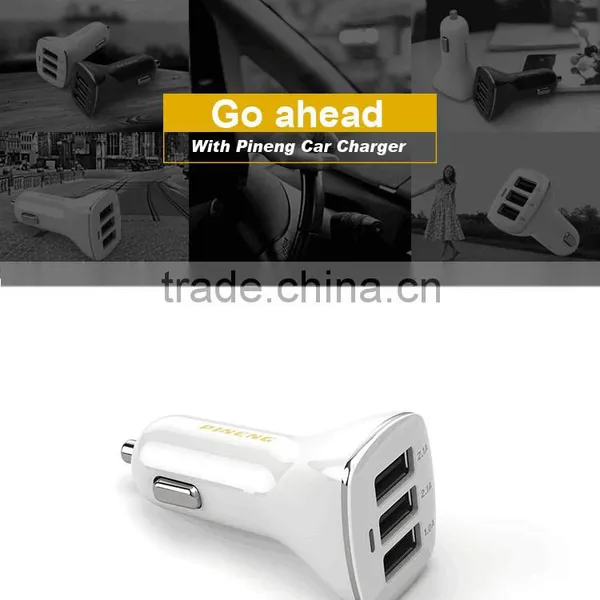 5V Car Charger With 3 Port USB Charge for Moblie and Iphone or Ipad PN-523 photo-3