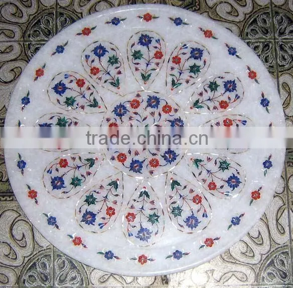 Inlay Marble Plate, Marble Inlay Plate