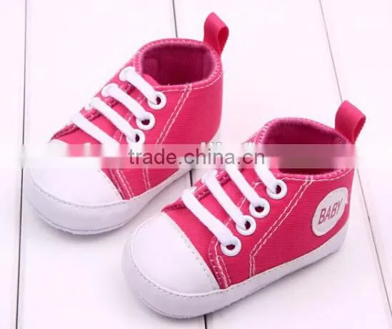 Baby Canvas Shoes / Baby Infant Toddler Moccasins / Toddler Baby Shoes photo-4