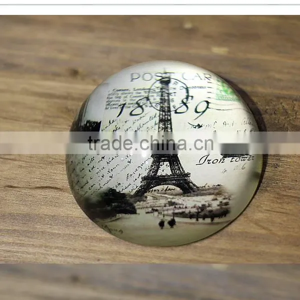 Half-ball Europe Regional Feature Crystal Paperweight for Business Gift photo-3