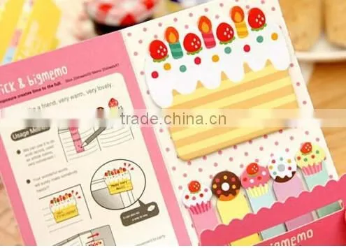 Cute 1+5 Sticker Bookmark Marker Memo Flags Index Pad Tab Sticky Notes photo-4