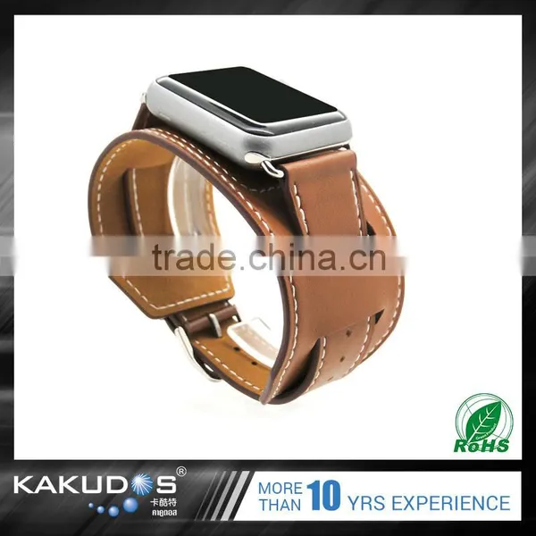 2016 High Quality Custom Logo Choose Colorful Leather Watchband for Iwatch photo-2