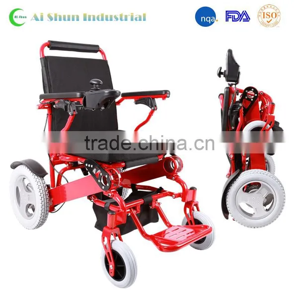 Lightweight Foldable Electric Power Travel Wheelchair