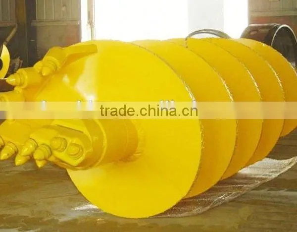 FAECHINA Bullet Teeth Spiral Auger, Rock Bits Conical Auger, Double Cutting Double Flight Conical Piling Auger photo-4