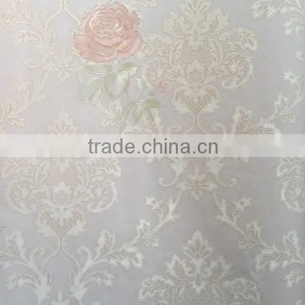 High Quality Beautiful Flower Thick Vinyl Wallpaper for Sale photo-3