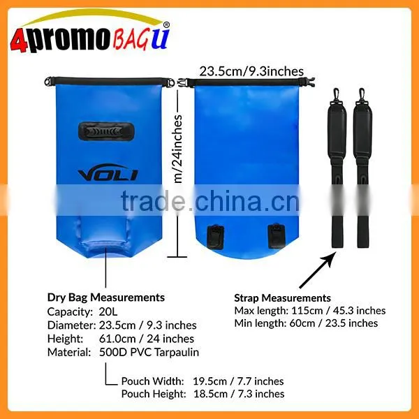 Perfect Waterproof Backpack Dry Bag 20L for Kayaking photo-5