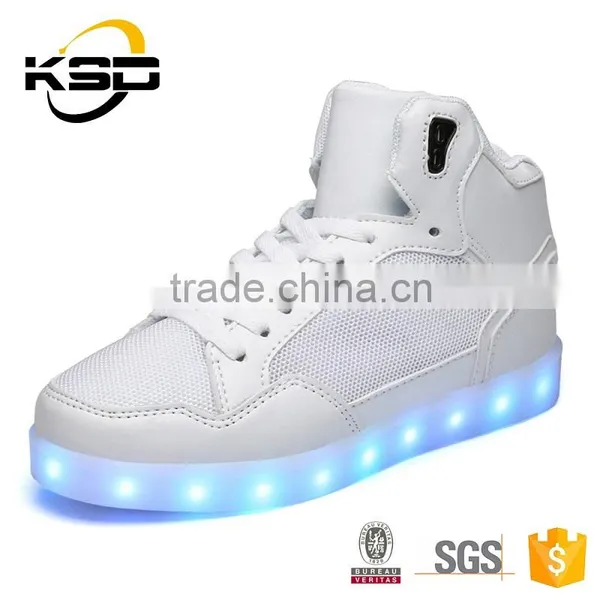 2016 The Latest High Neck Shoes For Men LED Light Up Shoes photo-2