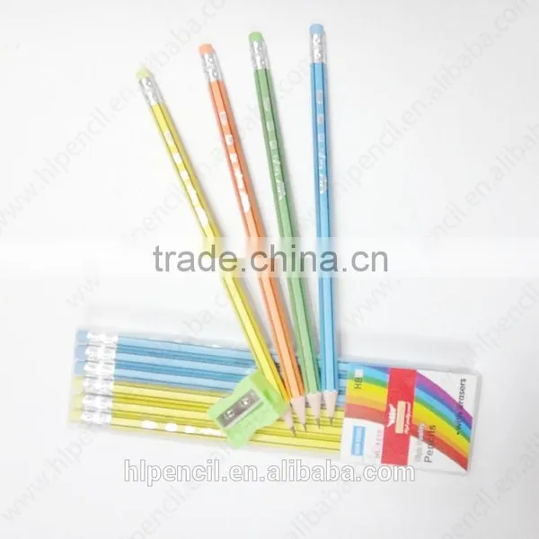 7 Inch Custom Hexgonal Pencil Set With Eraser photo-6