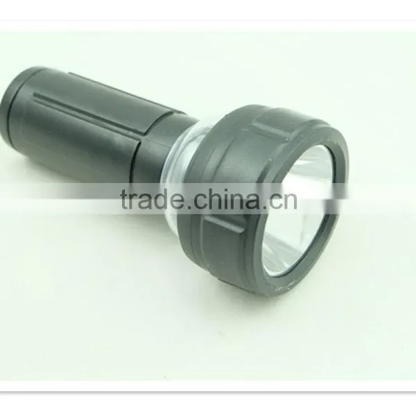 3*AAA Multi-fonction Emergency Zoom Lamp 0.5w Rubber Cheap Plastic Flashlight