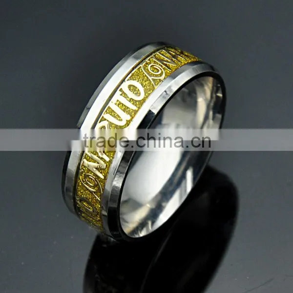 Hot Selling Stainless Steel Silver Latest Wedding Ring Designs Shiny Unisex Jewelry photo-4