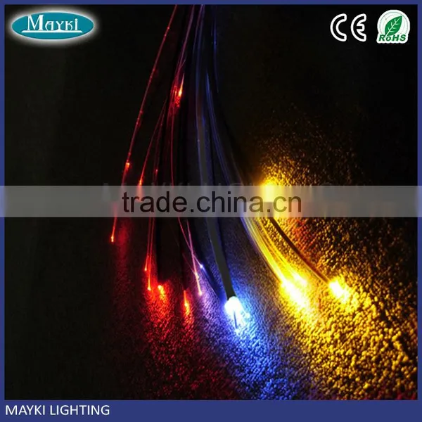 7*0.75 Multi-strand PMMA End Glow Optic Fiber With Black PVC for Humid Area photo-3