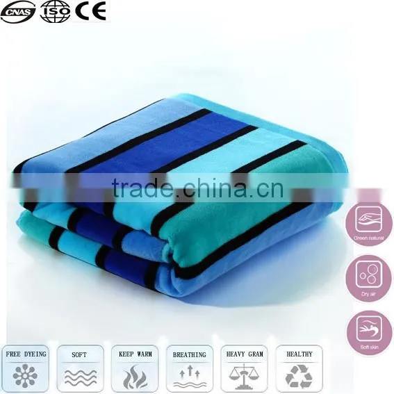 Blue Cotton Terry Towel