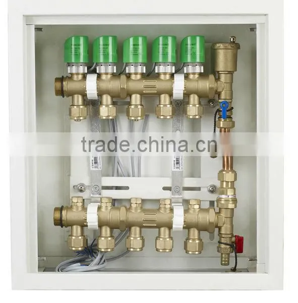 Water Heating Manifolds for Floor Underfloor Heating System, High Quality Brass Manifold,Brass Water Manifold