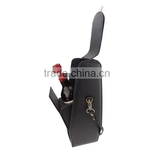Chinese Factories Wholesale Custom Red Wine Box, High-grade Leather Black Beautiful Gift Box photo-3