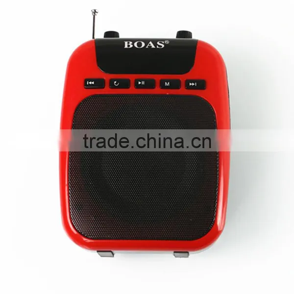 BOAS Waistband Wireless Microphone Special Amplifier for Guide Teacher External Voice Lound Speaker Support U Disk/TF Card photo-3