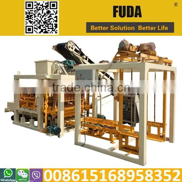 Qtj4-25c Hollow Brick Concrete Brick Machine in Sudan photo-2