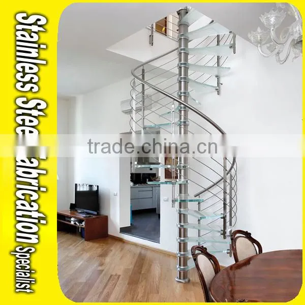 Decorative Aluminum Factory Quality Metal Indoor Spiral Stairs for Home photo-5