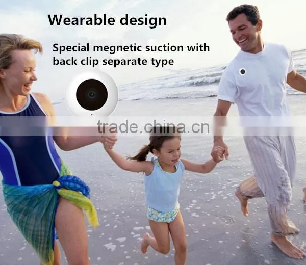 New Arrival C2 Smart Cam 720P Battery Powered Wearable WIFI Wireless Hidden IP Camera photo-4