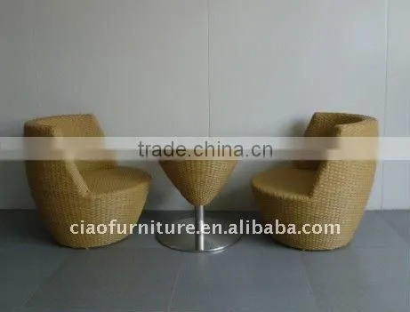 Round Coffee Table Set Chairs photo-2