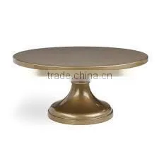 Golden Powder Coated Metal Cake Stand