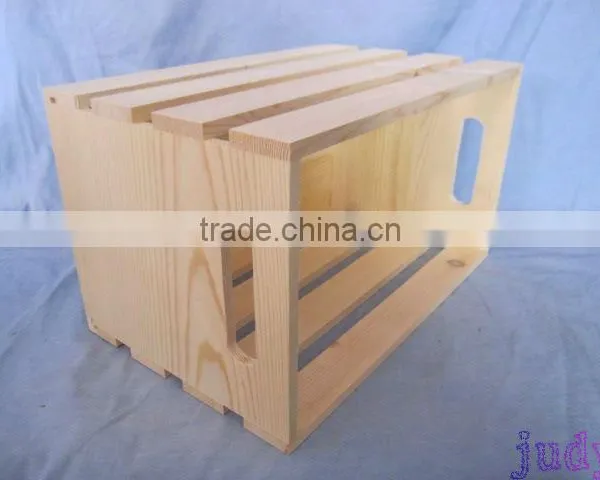 Nature Color Pine Wood Crates Wholesale photo-4