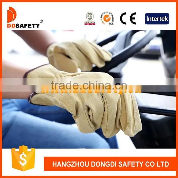 DDSAFETY Auto Luva De Couro Leather Glove Driver Pig Leather Gloves photo-3