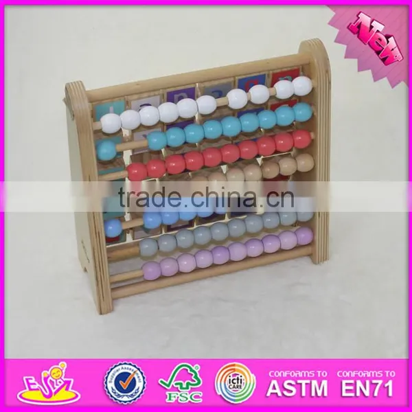 2017 New Design Small Intelligent Wooden Abacus for Babies W12A027 photo-4