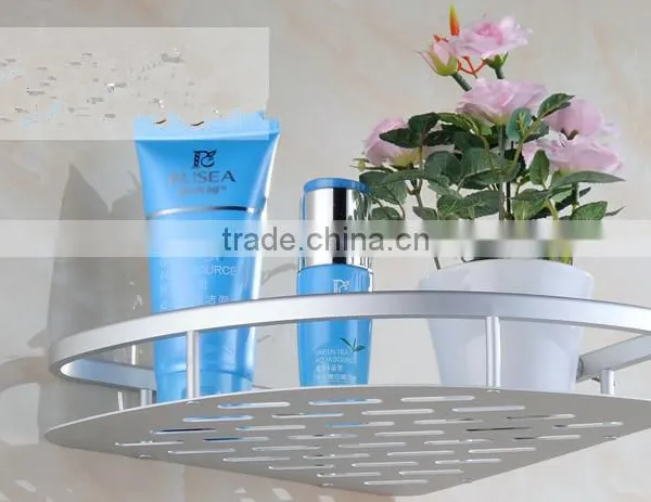 hot sale never rust bathroom aluminium single corner shelf china supplier bathroom corner towel shelf