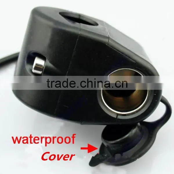 Handlebar Power Plug Socket Cigarette Lighter 12V For Motorcycle photo-2