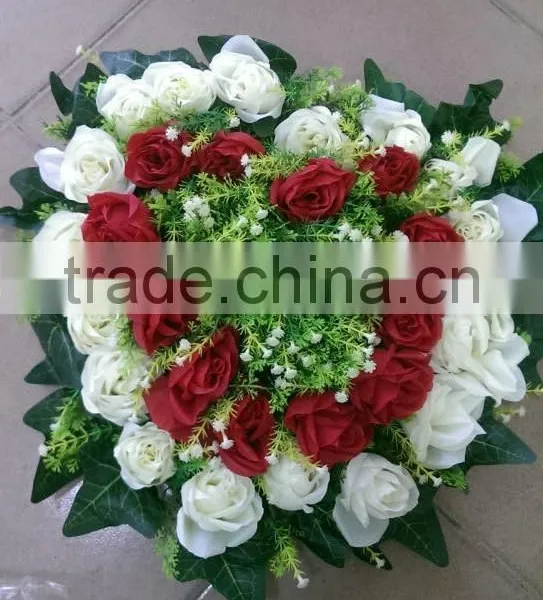 40*38cm Real Touch Silk Cloth Artificial Flower Wall Wedding Backdrop Decoration photo-3