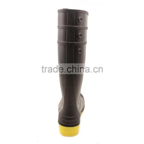 Steel Toe Cap Steel Plate Midsole Protective PVC Safety Rain Boots photo-3
