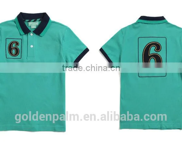 100% Cotton Applique School Uniform Polo Shirt for Children photo-3
